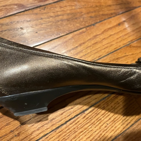 Vaneli Bronze Flat with Rouched Bow - Picture 5 of 6